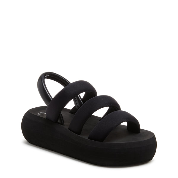 Rocket Dog Smile Black Strappy Sandal