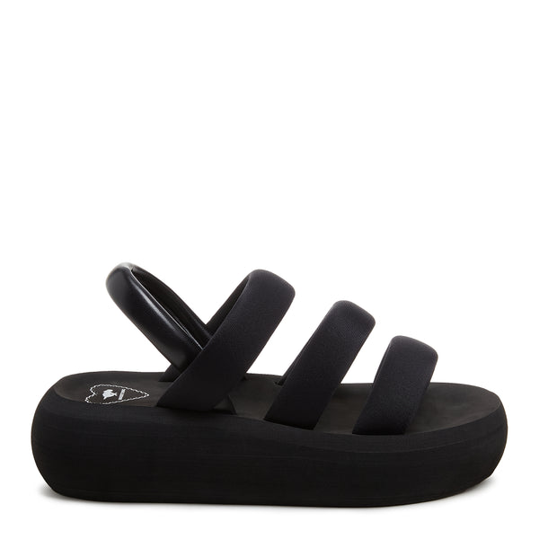 rocket dog Smile Black Strappy Sandal