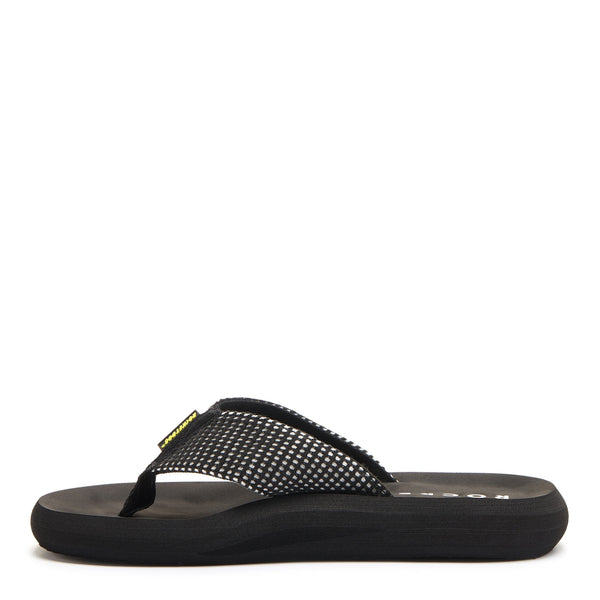 Rocket Dog Spotlight Black Mesh Flip Flop