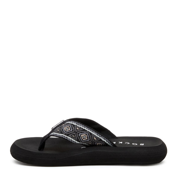 Rocket Dog Spotlight Black Multi Flip Flop