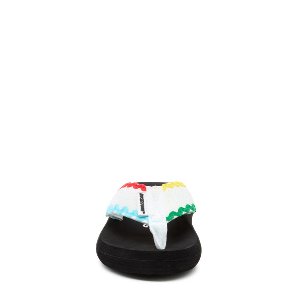 Rocket Dog Spotlight White Multi Flip Flop