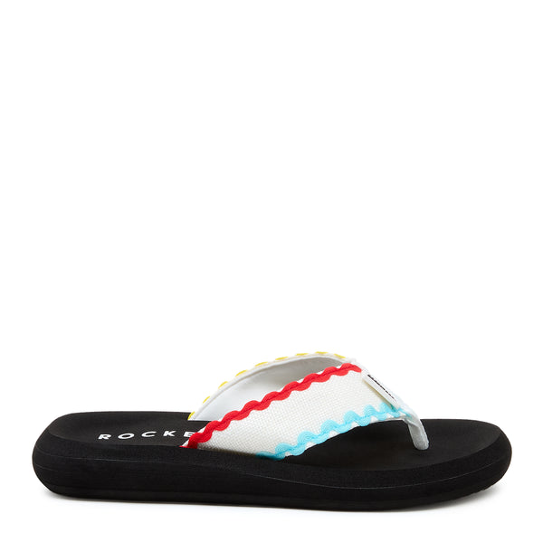 rocket dog Spotlight White Multi Flip Flop