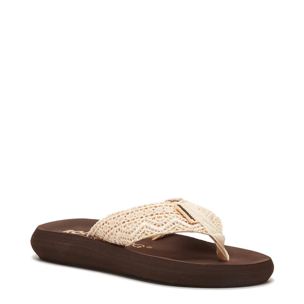 Rocket Dog Sunset Natural Crochet Flip Flop