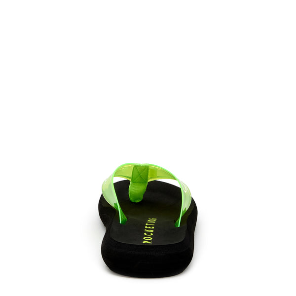 Rocket Dog Sunset Neon Green Flip Flop