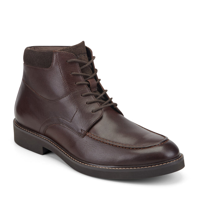 rockport Men's Macklin Moc Toe Lace-Up Leather Boots
