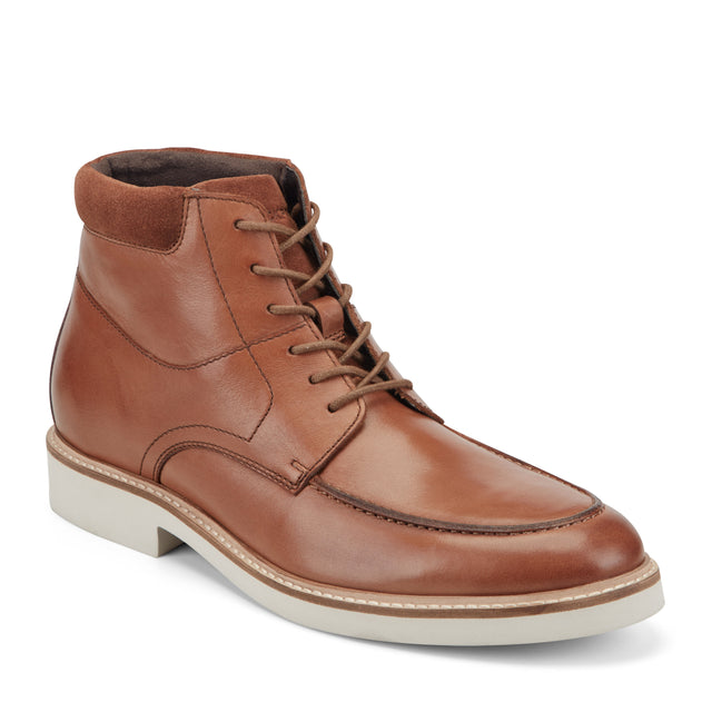rockport Men's Macklin Moc Toe Lace-Up Leather Boots