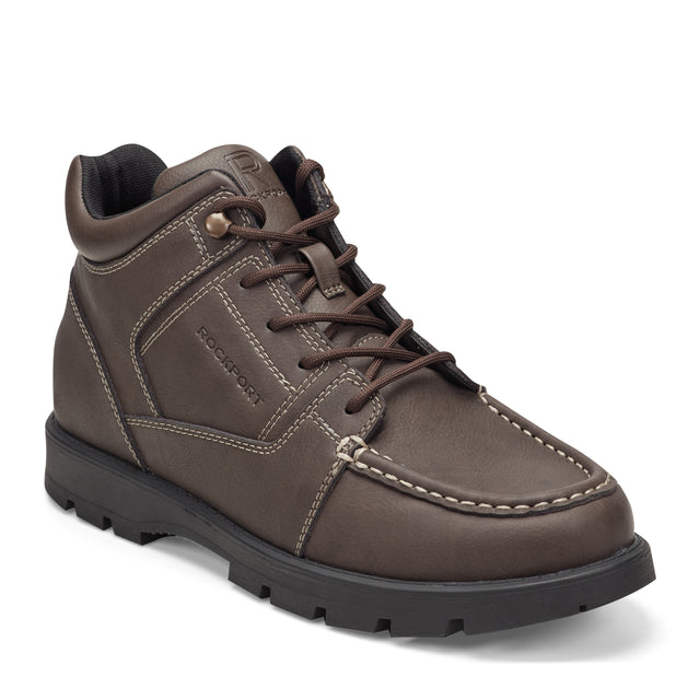 rockport Men's Umber Waterproof Casual Moc Toe Trail Boots