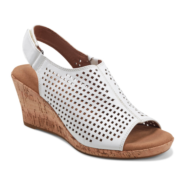 rockport Women's Briah Perforated Slingback Sandal