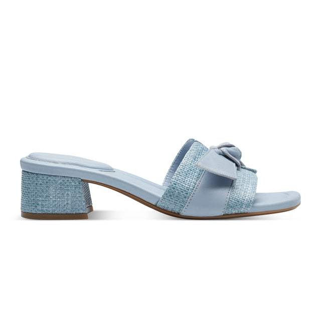 Rockport Women's Carsie Block Heel Square Toe Slip-on Sandals