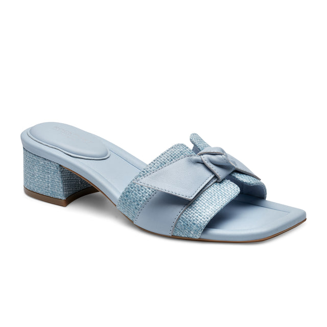 rockport Women's Carsie Block Heel Square Toe Slip-on Sandals