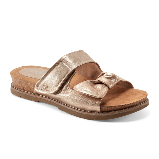 rockport Women's Zova Slip-on Open Toe Flat Casual Sandals