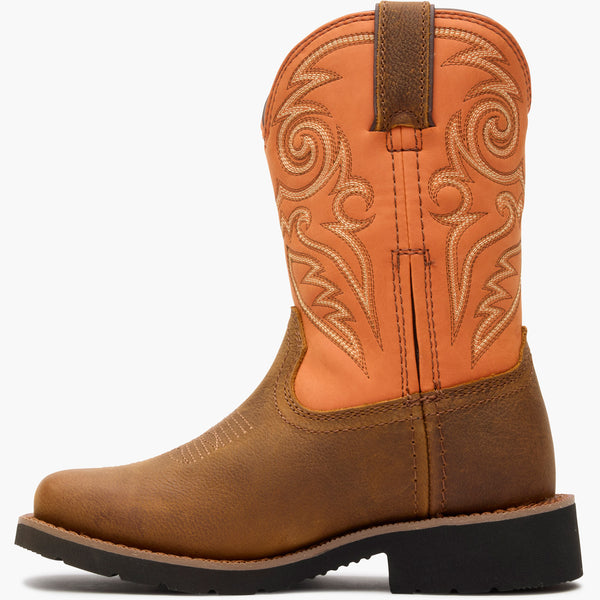 Rocky Boots Rocky Big Kid’s MonoCrepe Western Boot Orange