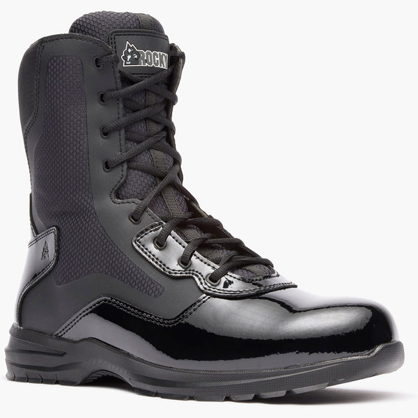 Rocky Boots Rocky Cadet 8" Black Side Zip Public Service Boot