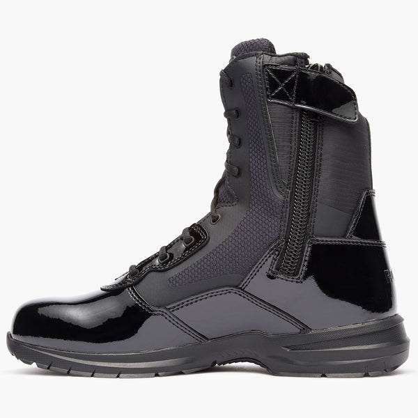 Rocky Boots Rocky Cadet 8" Black Side Zip Public Service Boot