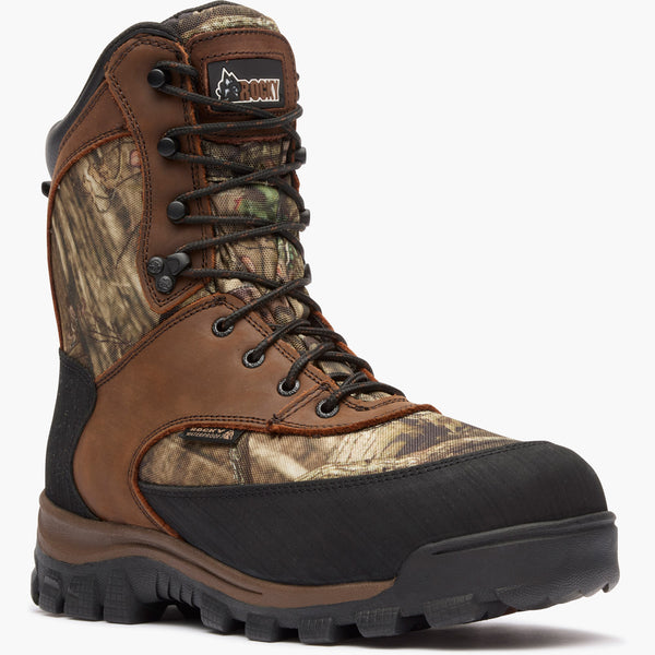 Rocky Boots Rocky Core Waterproof 800G Insulated Outdoor Boot BROWN AND MOSSY OAK BRK UP INF