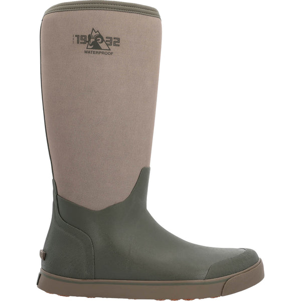 Rocky Boots Rocky Dry-Strike Waterproof Brown & Green 16" Deck Boot