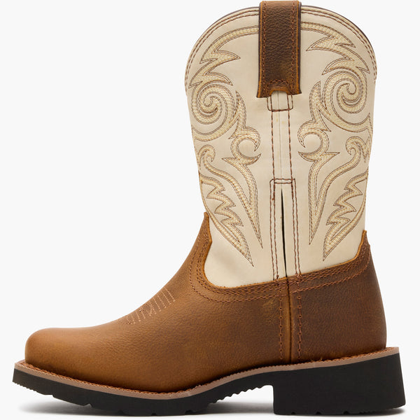Rocky Boots Rocky Kid’s MonoCrepe Western Boot BROWN & BONE