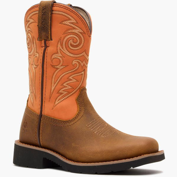 Rocky Boots Rocky Kid’s MonoCrepe Western Boot Orange