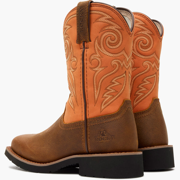 Rocky Boots Rocky Kid’s MonoCrepe Western Boot Orange