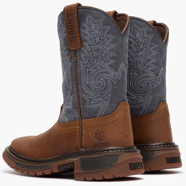 Rocky Boots Rocky Kids' Ride FLX Western Boot Denim Brown