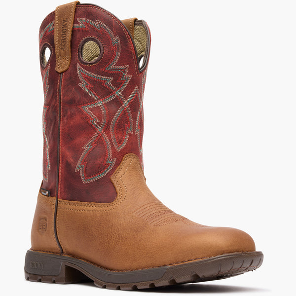Rocky Boots Rocky Legacy 32 Waterproof Western Boot TAN RED
