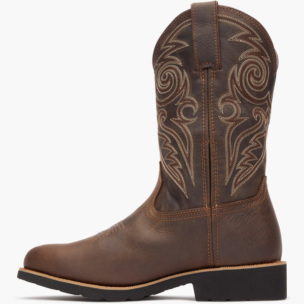 Rocky Boots Rocky MonoCrepe 12” Steel Toe Western Boot CHOCOLATE