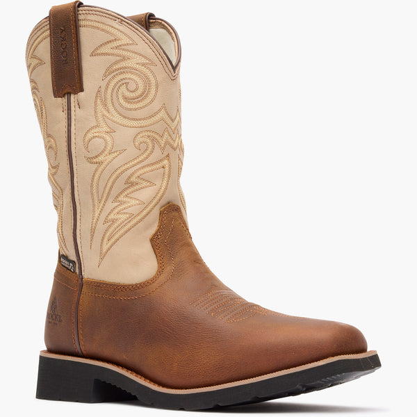 Rocky Boots Rocky MonoCrepe 12” Waterproof Western Boot BROWN & BONE