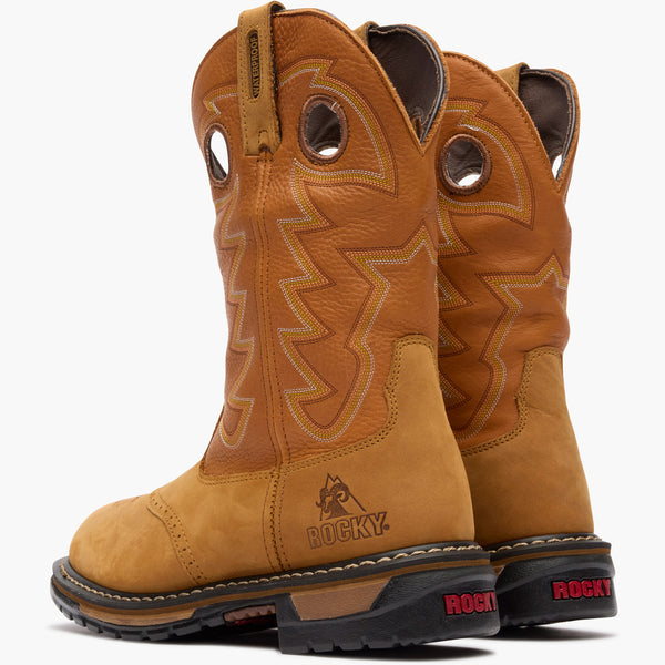 Rocky Boots Rocky Original Ride Branson Saddle Roper Waterproof Western Boot