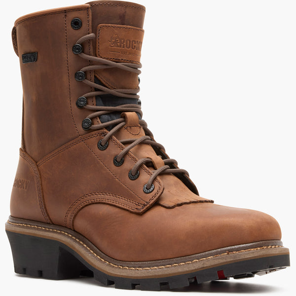 Rocky Boots Rocky Square Toe Logger Composite Toe Waterproof Work Boot