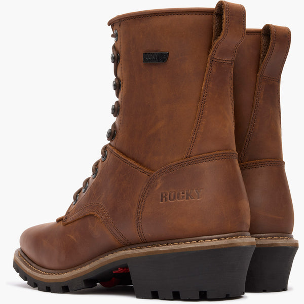 Rocky Boots Rocky Square Toe Logger Waterproof Work Boot