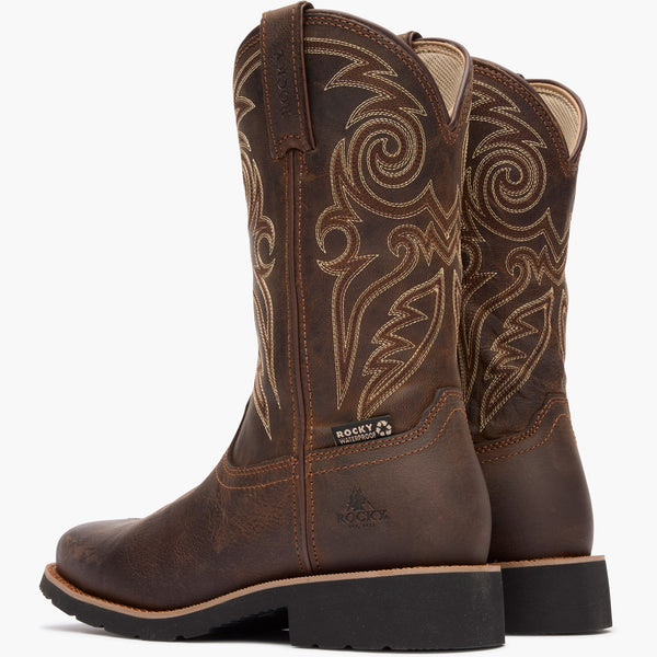 Rocky Boots Rocky Women’s MonoCrepe 11” Steel Toe Western Boot Brown