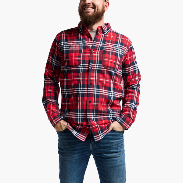 Rocky Boots Rocky Worksmart Button Down Work Shirt Cobalt