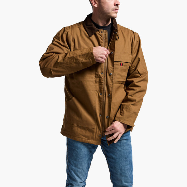 Rocky Boots Rocky Worksmart Collared Ranch Coat Brown