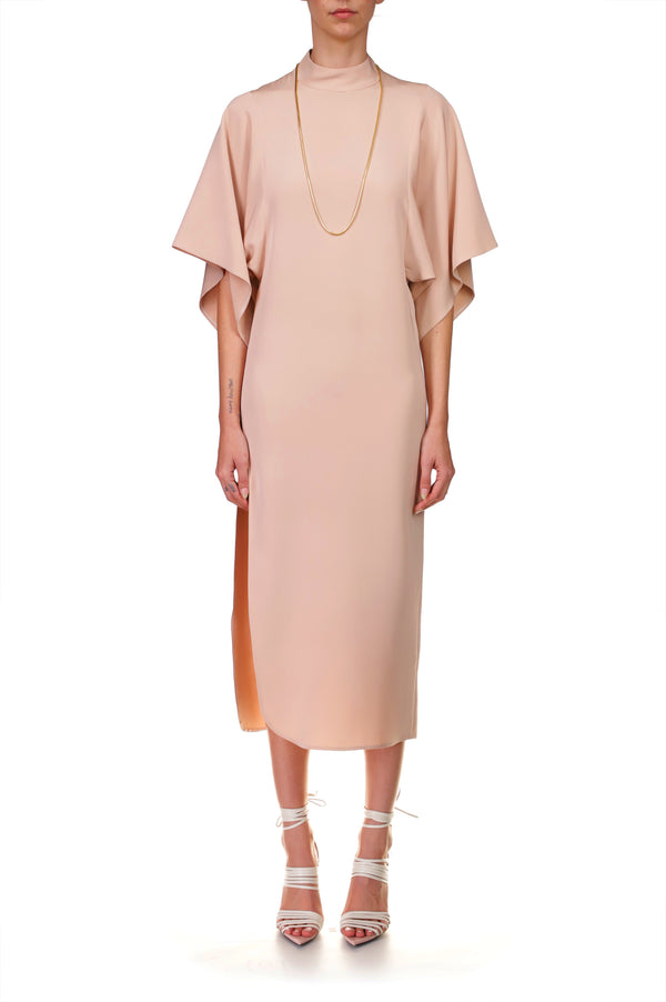Rodarte Almond Mock Neck Sheath Dress