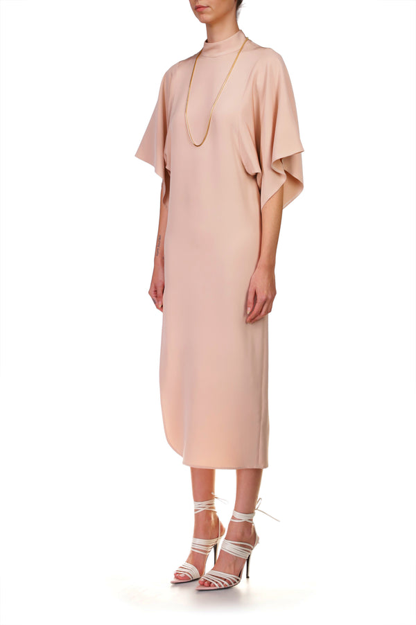 Rodarte Almond Mock Neck Sheath Dress