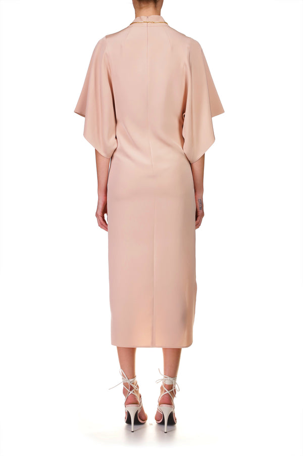 Rodarte Almond Mock Neck Sheath Dress