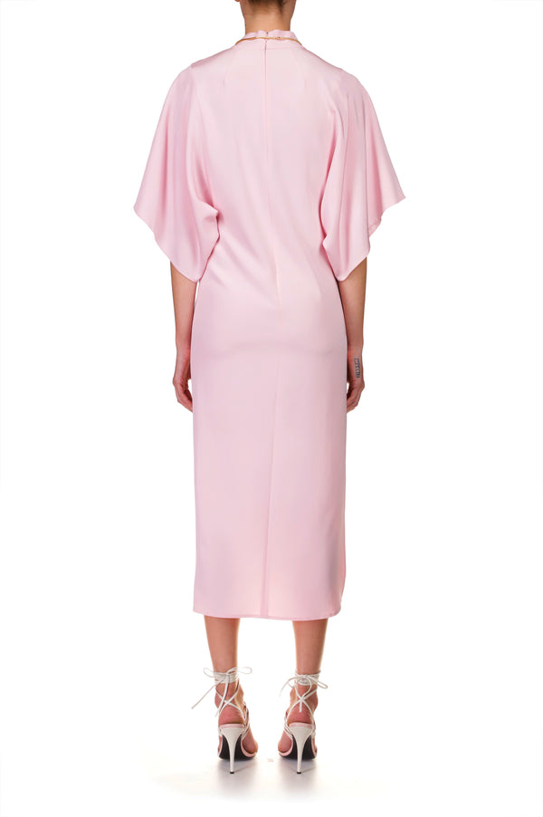 Rodarte Blush Pink Mock Neck Sheath Dress