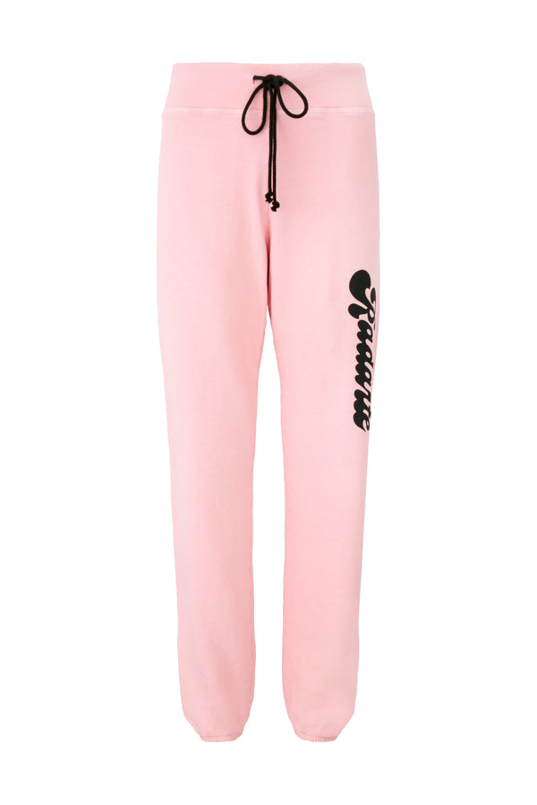 rodarte Bubble Font Logo Pink Sweatpant