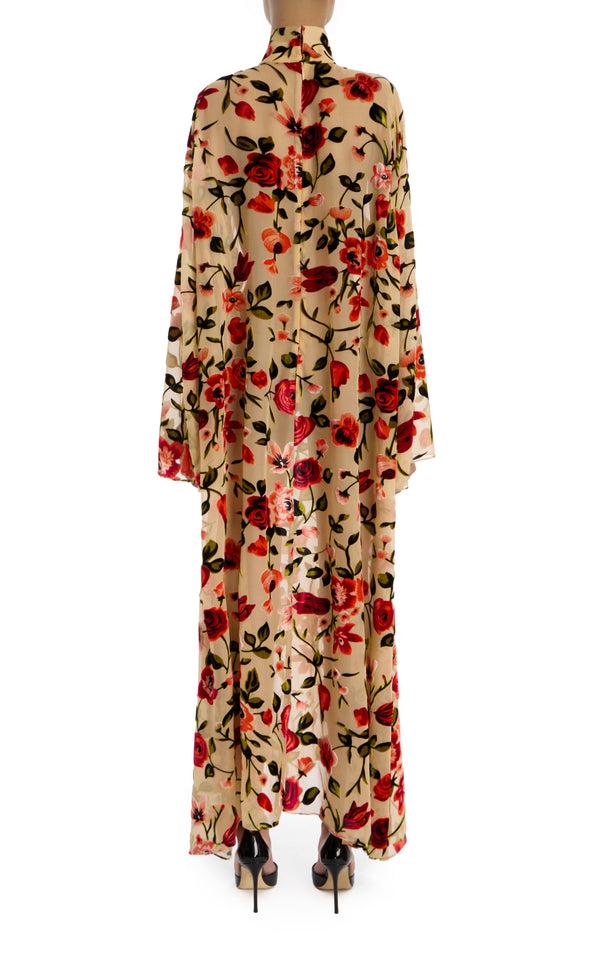 Rodarte Floral Velvet Devoré Tunic Dress