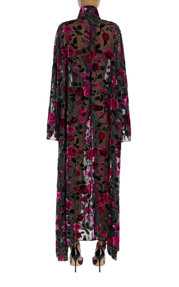 Rodarte Floral Velvet Devoré Tunic Dress