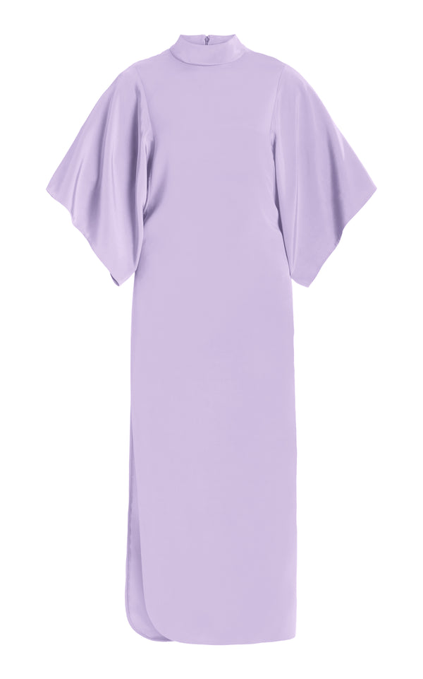 rodarte Lavender Mock Neck Sheath Dress