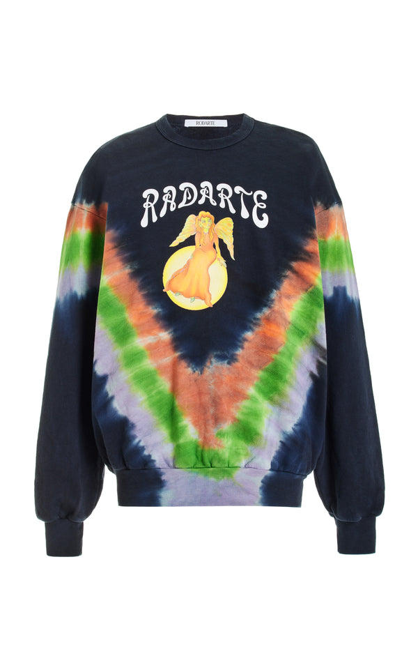 rodarte Tie Dye Fairy Print Radarte Sweatshirt