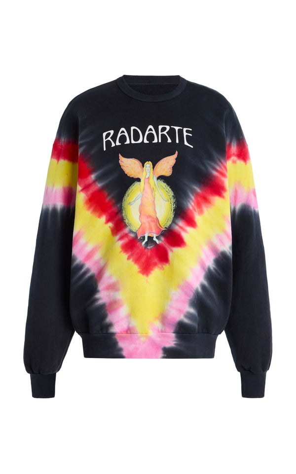 rodarte Tie Dye Fairy Print Radarte Sweatshirt
