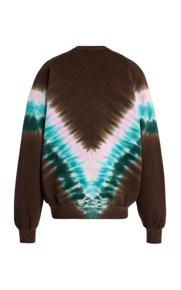 Rodarte Tie Dye Mushroom Print Radarte Sweatshirt