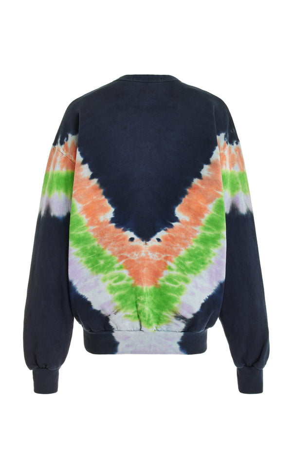 Rodarte Tie Dye Mushroom Print Radarte Sweatshirt