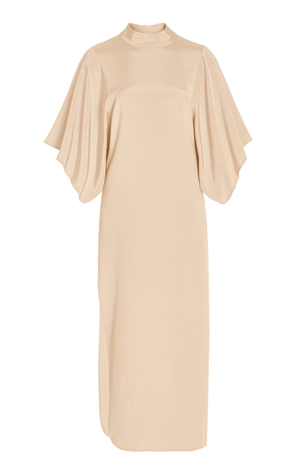 rodarte Toffee Mock Neck Sheath Dress