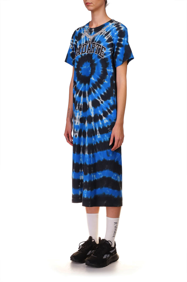 Rodarte Tie Dye Radarte T-Shirt Dress With Rhinestone Detail