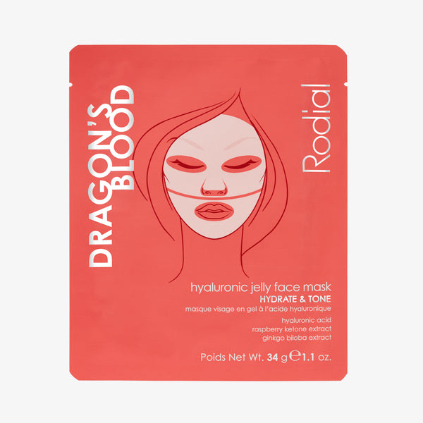Rodial Dragon's Blood Hyaluronic Jelly Face Mask Pack Of 4