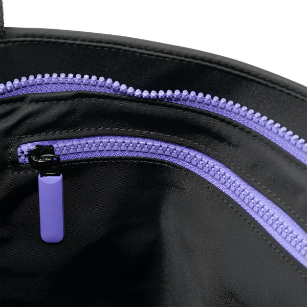 Roka London All Black Trafalgar Tote In Simple Purple