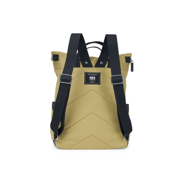 Roka London Black Label Canfield Roll Top Backpack In Khaki